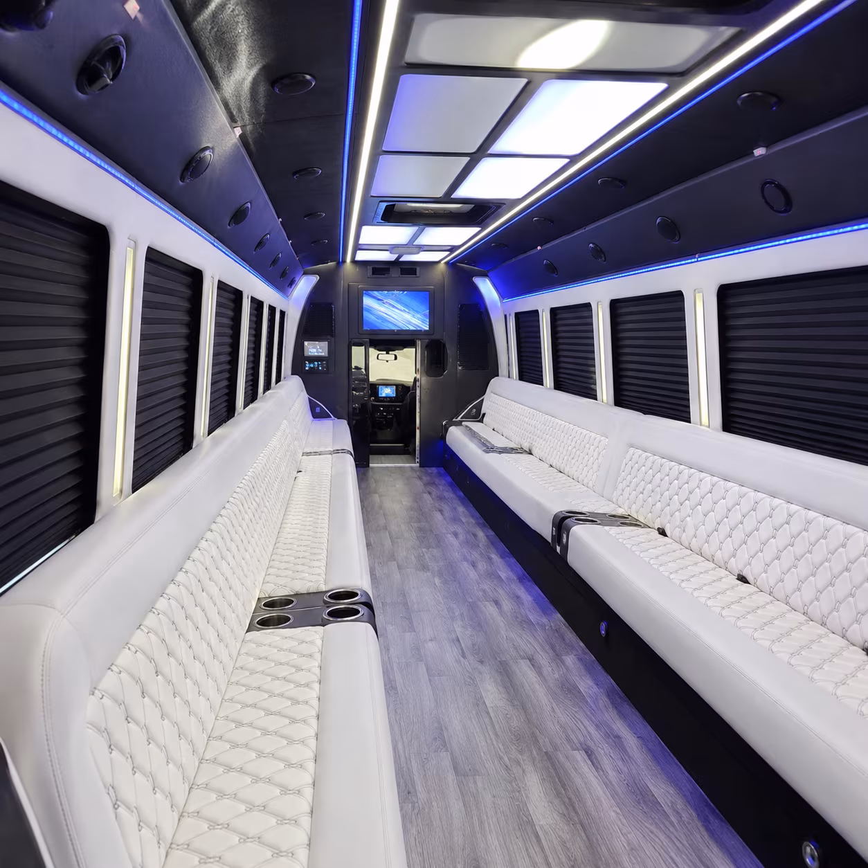 lincoln corporate retreat shuttle bus rentals